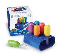 Learning Resources Contagocce Jumbo con Supporto Primary Science, Pipette Bambini, Giochi Causa Effetto, motricità fine, 3 Anni