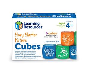 Learning Resources Dadi con Immagini per Iniziare Una Storia, Dadi da racconto, Giocattoli educativi, Giochi di vocabolario per Bambini, Insegnamento della Comunicazione, 4+