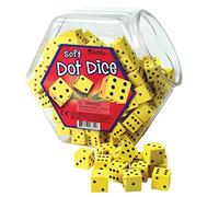 Learning Resources- Dadi con Puntini in Schiuma Morbida (Set da 200), Colore, LE