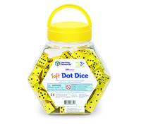 Learning Resources Dadi con Puntini in Schiuma Morbida - Set da 200 per Bambini 3+, Dadi Educativi Silenziosi per Giochi Matematici e attività in Classe