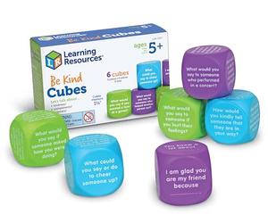 Learning Resources Dadi della Gentilezza Be Kind, Materiali di apprendimento dell’autismo, Materiali per la logopedia, Giochi e Giocattoli per Bambini per l’apprendimento Socio-emotivo