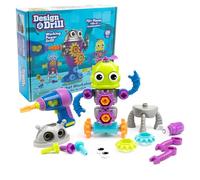 Learning Resources Design & Drill Laboratorio di Progettazione e Trapano Robot, Giocattoli robotici per Bambini e Bambine di 3 Anni, Giocattolo STEM, Giocattolo da smontare con Trapano da Lavoro