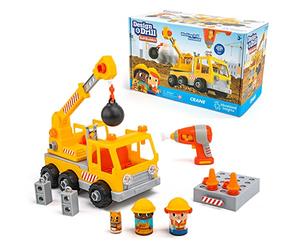 Learning Resources Design & Grill, La Gru dei Bolt Buddies, Giocattolo da scomporre con Trapano Giocattolo Elettrico, Giocattolo STEM per Bambini in età prescolare, Bambini e Bambine, 3+