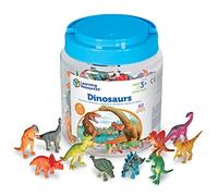 Learning Resources dinosauri bambini 60 pezzi conteggio STEM gioco 3+ | Sviluppa conteggio, classificazione e riconoscimento di schemi. Supporta pensiero logico, creatività e apprendimento STEM.