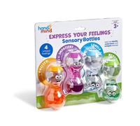 Learning Resources Express Your Feelings Bottiglie Sensoriali, Eccitato, Impaziente, Solo, Nervoso, Età 3+, Giochi sulle Emozioni, Gioco Sensoriale, Giochi Anti-stress, Apprendimento Sociale e Emotivo