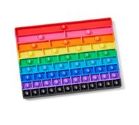 Learning Resources Fidget Popper Sensoriale Per Frazioni Arcobaleno 96989, Gioco Matematico Tattile Multicolore, Manipolativo Educativo, Età 8+