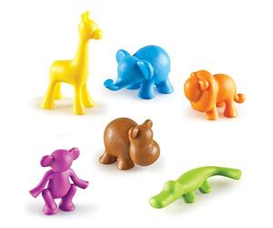 Learning Resources Figurine a forma di animali della giungla Wild About Animals (tubo da 72)