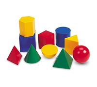 Learning Resources Forme di Plastica Grandi GeoSolids, dai 5 Anni, Geometria Didattica, Comprendere Area Volume e Dimensioni