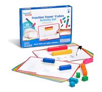 Learning Resources Fraction Tower Cubes Set attività per Scuola Primaria | Apprendimento Frazioni con Cubi Interconnettibili e Matematica Manipolativa Attività, Operazioni con le Frazioni per Bambini