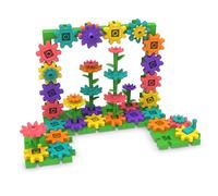 Learning Resources GardenGears STEM Set di costruzione con ingranaggi floreali, costruzione e creazione di modelli per bambini dai 4 anni in su, abilità motorie fini e forza delle mani, gioco creativo