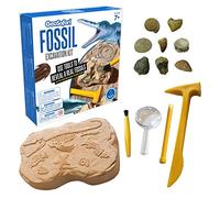 Learning Resources GeoSafari Jr. Excavation Kit Scavo Fossili, Set Educativo STEM con Martello, Scalpello, Lente e Fossili Veri, Gioco Paleontologia per Bambini 5+