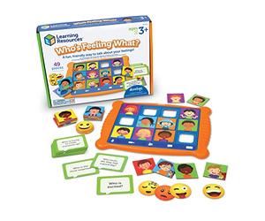 Learning Resources Giochi per l’apprendimento Socio-emotivo Who's Feeling What, Gioco di Comunicazione per Bambini, Imparare Le Emozioni, Sviluppo dei Sentimenti dei Bambini, 49 Pezzi, 3+
