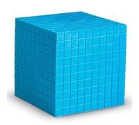 Learning Resources Grooved Plastic Base Ten Cube, Blue