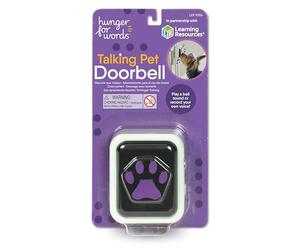 Learning Resources Hunger for Words Campanello Parlante per Cani Gioco Educativo Comunicazione Animale Regalo Natale Addestramento Cane Pulsante Registrabile