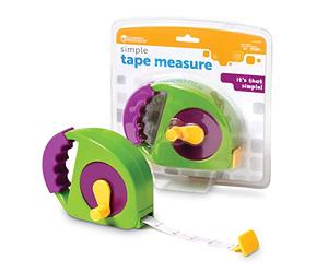 Learning Resources Il Mio Primo Metro di Misurazione Measure It, 3+ Anni, Metro Colorato con Gradazioni Metriche e Imperiali, Avvolgimento Manuale