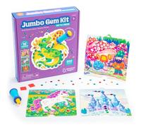 Learning Resources Jumbo Gem, Giochi Ragazze di 5 Anni, Kit di Pittura con Diamante Riutilizzabile per Bambini, 510 Pezzi, Multicolore, EI-1540