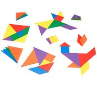 Learning Resources LER 3668 - Set di Tangram, 42 pz., 6 Colori Assortiti