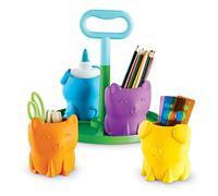 Learning Resources LER3714, Kit Portaoggetti con Animali Kiddy Create-a-Space, Contenitore per Materiale Artistico per Bambini, Stanza dei Giochi & Organizzazione dell’Aula, 3+