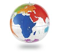 Learning Resources Mappamondo Gigante Scrivibile e Gonfiabile, Età 5+, Globo da 67,5 cm per Attività di Geografia, Personalizzabile con Pennarelli, Include Pompa e Kit Riparazione