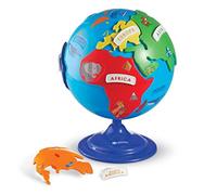 Learning Resources- Mappamondo Puzzle, Colore, LER7735 - NUOVO