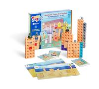 Learning Resources MathLink Cubes Numberblocks 21-30, età 3+, Gioco Educativo Matematica, Costruzioni con Cubi, attività con Carte, Impara Valore Posizionale e Numeri