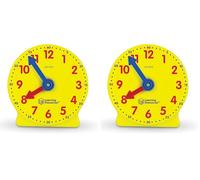 Learning Resources Mini Orologi Big Time, Pacchetto Intelligente per l’apprendimento Individuale della Matematica in ai 5 Anni in avanti (Confezione da 2)