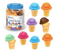 Learning Resources Mini Palline con Lettere, Giocattoli dell'alfabeto Adatto ai Bambini di 3 Anni, Impara Le Lettere, Giochi di Ortografia ABC, Ordinamento dei Colori, Apprendimento delle Lettere