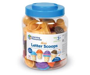 Learning Resources Mini Palline con Lettere, Giocattoli dell'alfabeto Adatto ai Bambini di 3 Anni, Impara Le Lettere, Giochi di Ortografia ABC, Ordinamento dei Colori, Apprendimento delle Lettere