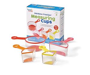 Learning Resources- Misurini Arcobaleno per le Frazioni (Set di 4), Risorse didattiche per le frazioni, Materiali per cucinare per bambini, Cucina per bambini, Materiali per la scuola