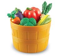 Learning Resources New Sprouts Bushel of Veggies Set di 10 Verdure Giocattolo per Bambini 2+ Gioco Immaginazione Educativo Regalo Natale Cucina Finta in Plastica Morbida