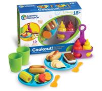 Learning Resources New Sprouts Cookout! Set da barbecue con 19 pezzi, dai 18 mesi in su, cibo per bambini piccoli