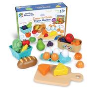 Learning Resources New Sprouts Mercato dalla Fattoria alla Tavola, età 18 Mesi+, Giocattoli per Bambino o Bambina di 2 Anni, Cibo Giocattolo, 27 Pezzi