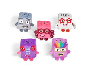 Learning Resources Numberblocks Blocklets 6-10 Set di Peluche Collezione | Riconoscimento dei Numeri e Prime Competenze Matematiche e Conteggio, Personaggi Morbidi Scuola dell'Infanzia e Prescolare