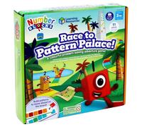 Learning Resources Gioco da Tavolo Corsa a Palazzo Schemi con i Numberblocks, Regali Numberblocks, Giochi matematici per i 3 Anni, Imparare a contare, Imparare i Colori, 91 Pezzi