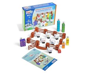 Learning Resources Numberblocks Fattoria Conta le pecore dei Cubi MathLink, Età 3 4 5 6, CBeebies Toys, Giochi Matematici, Giochi di Numeri, Gioca alla Fattoria, EYFS, 10 Attività Matematiche incluse.