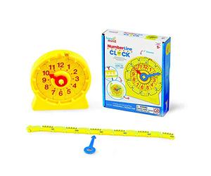 Learning Resources Orologio a Retta numerica 24 Ore, Set per Lo Studente