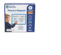 Learning Resources Phonics Magnets Set di 100 Lettere magnetiche Colorate per riconoscimento dell’Alfabeto, Suoni, Prime Parole e abilità di Lettura, dai 3 Anni, Fondazione Inglese Antica