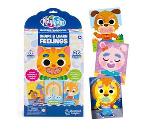 Learning Resources Playfoam dai Forma e Impara i Sentimenti, età 3+, 26 attività, Emozioni per Bambini, Sensoriale, Giocattolo di Apprendimento Sociale ed Emotivo, Messy Play