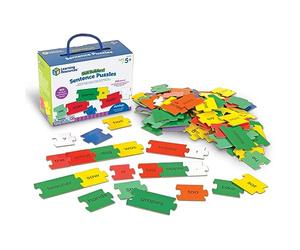 Learning Resources Puzzle delle Frasi Skill Builders, 112 Pezzi, dai 5 Anni in avanti, Parole, Lettere, Competenze linguistiche, Competenze sulle Frasi