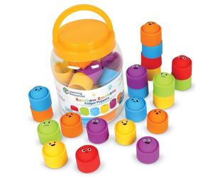 Learning Resources Rainbow Emotion Fidget Poppers - Set di 24 giocattoli sensoriali per autismo, dai 3 anni in su, per esprimere i tuoi sentimenti