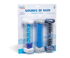 Learning Resources Rumori del Tempo Metereologico Tubi Sensoriali, Giochi per Bambini e Bambine di 3 Anni, Giocattolo Anti Stress, 3 Suoni, Neve, Pioggia e Temporale