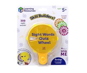 Learning Resources Ruota Quiz Parole ad Alta Frequenza Gioco Educativo 5+ Anni Lettura Prima Elementare Homeschool