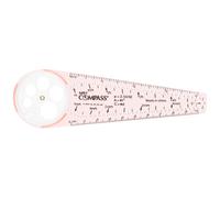 Learning Resources SAFE-T Compass Orange Blister Card Bussola di sicurezza per l'aula Tracciatore geometrico Et 8+