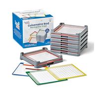 Learning Resources Set di 6 vassoi Cuisenaire, età 5+, Include Solo vassoi e tappetini per attività, Elementi Essenziali per Insegnanti