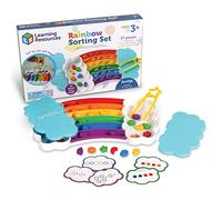 Learning Resources Set di classificazione a Forma di Arcobaleno, 37 Pezzi, abilità Fino-motorie, classificazione, riconoscimento di schemi, Giocattoli di apprendimento per Bambini,