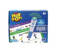 Learning Resources Set di Matematica e Lettura per l’apprendimento a casa Hot Dots 1, apprendimento interattivo delle abilità di Matematica e alfabetizzazione prescolastiche, 4+