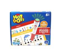 Learning Resources Set di Matematica e Lettura per l’apprendimento a casa Hot Dots 2, apprendimento interattivo delle abilità di Matematica e alfabetizzazione prescolastiche, 5+