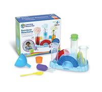 Learning Resources Set Laboratorio Scientifico Prescolare Reazioni dell’Arcobaleno, Esperimenti scientifici per Bambini sulla mescolanza dei Colori, Giocattoli STEM per Bambini, 4+