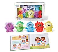 Learning Resources Set Libro Conosci la Famiglia Emozioni, Giochi per bambini e bambine di 3 anni, Libri per età 3 anni, Include 5 peluche che rappresentano le emozioni