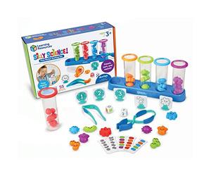 Learning Resources Set Silly Science per l’ordinamento e la motricità fine, Giocattoli STEM per Bambini, Gioco educativo, età prescolare, 55 Pezzi, dai 3 Anni in avanti, Multi, LER5542